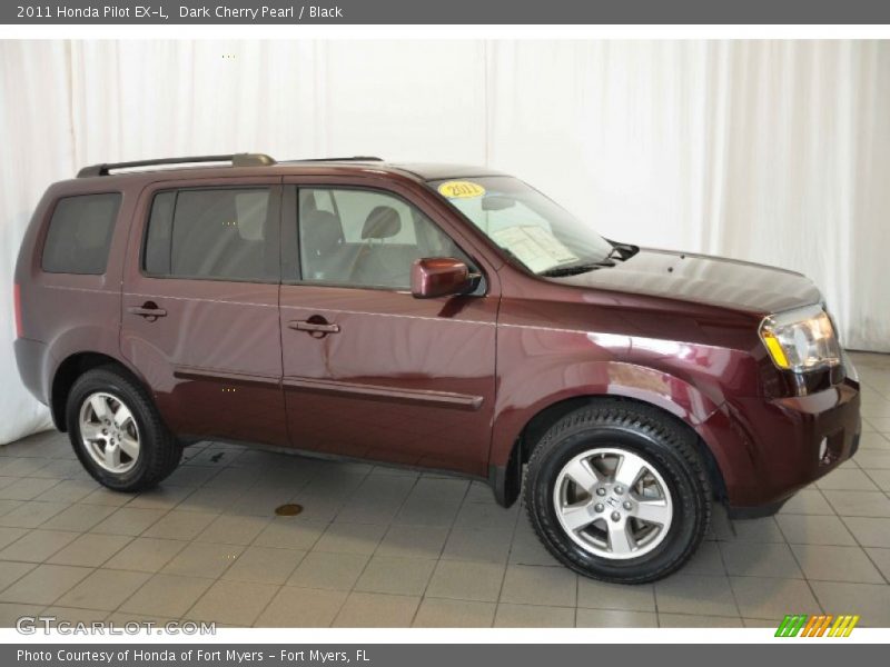 Dark Cherry Pearl / Black 2011 Honda Pilot EX-L