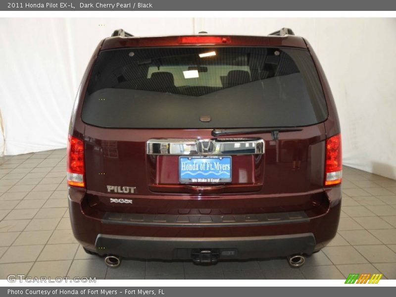 Dark Cherry Pearl / Black 2011 Honda Pilot EX-L