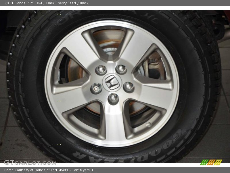 Dark Cherry Pearl / Black 2011 Honda Pilot EX-L