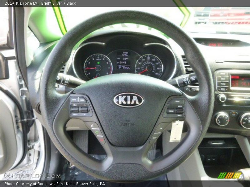 Bright Silver / Black 2014 Kia Forte LX