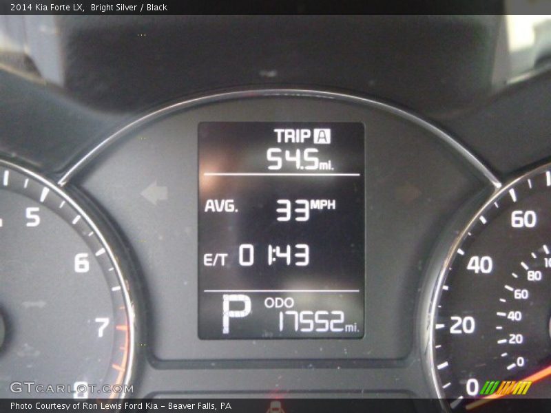 Bright Silver / Black 2014 Kia Forte LX