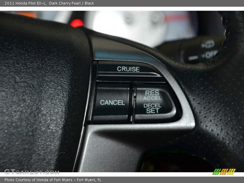 Dark Cherry Pearl / Black 2011 Honda Pilot EX-L
