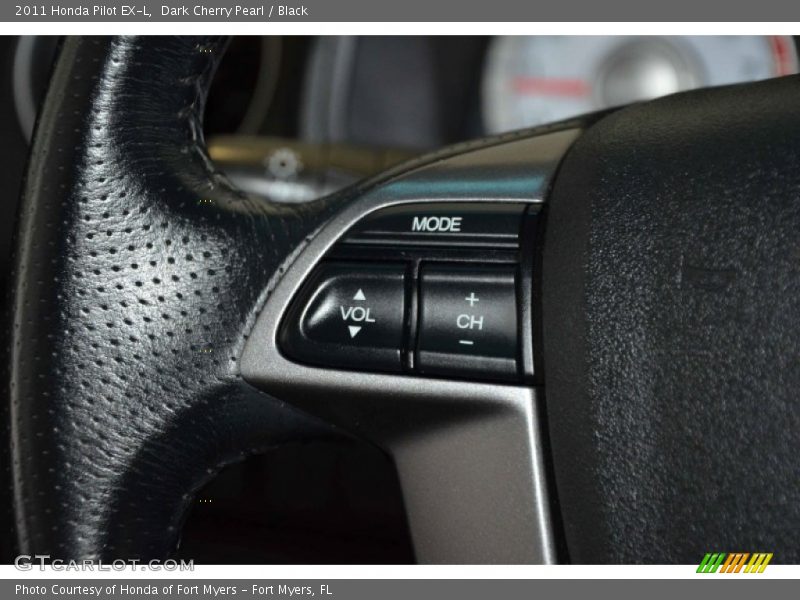 Dark Cherry Pearl / Black 2011 Honda Pilot EX-L
