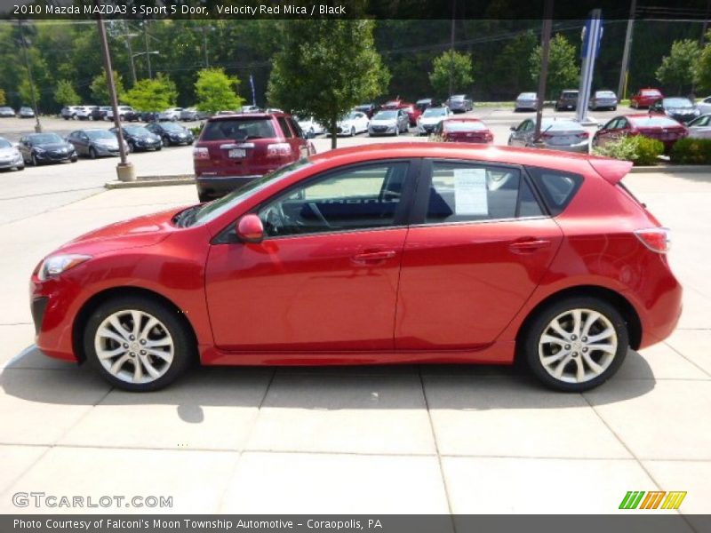 Velocity Red Mica / Black 2010 Mazda MAZDA3 s Sport 5 Door