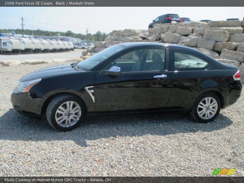 Black / Medium Stone 2008 Ford Focus SE Coupe
