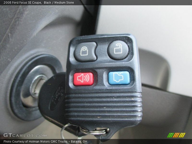 Black / Medium Stone 2008 Ford Focus SE Coupe