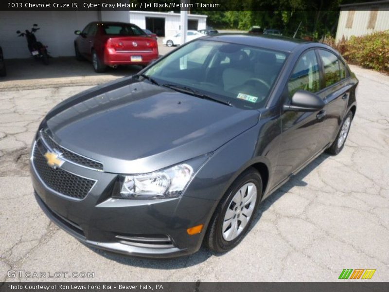 Cyber Gray Metallic / Jet Black/Medium Titanium 2013 Chevrolet Cruze LS