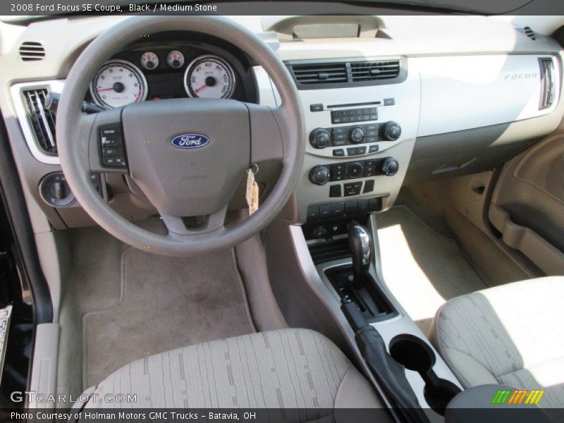 Black / Medium Stone 2008 Ford Focus SE Coupe