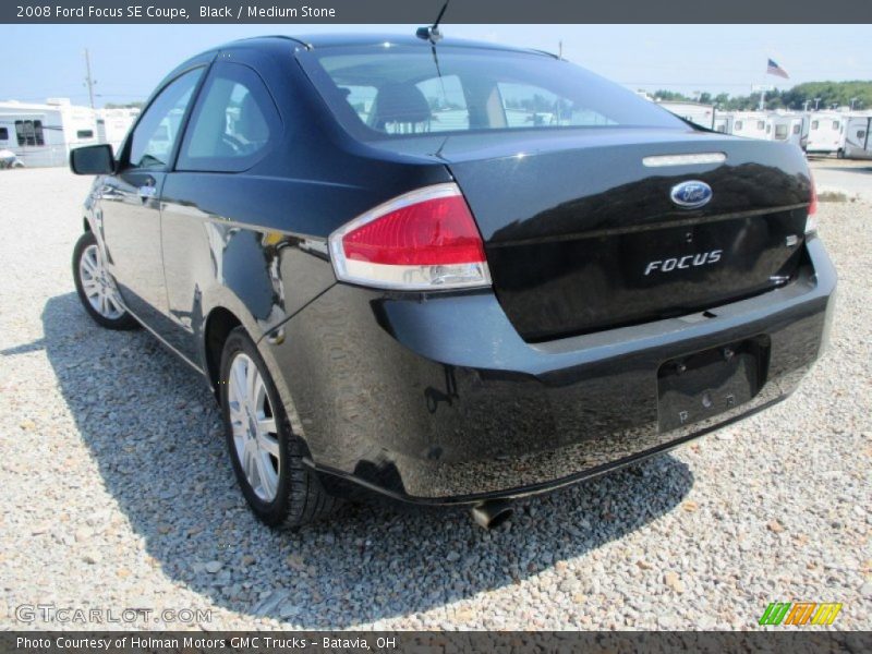 Black / Medium Stone 2008 Ford Focus SE Coupe