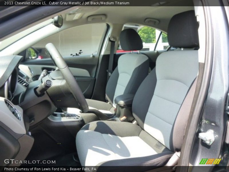 Cyber Gray Metallic / Jet Black/Medium Titanium 2013 Chevrolet Cruze LS