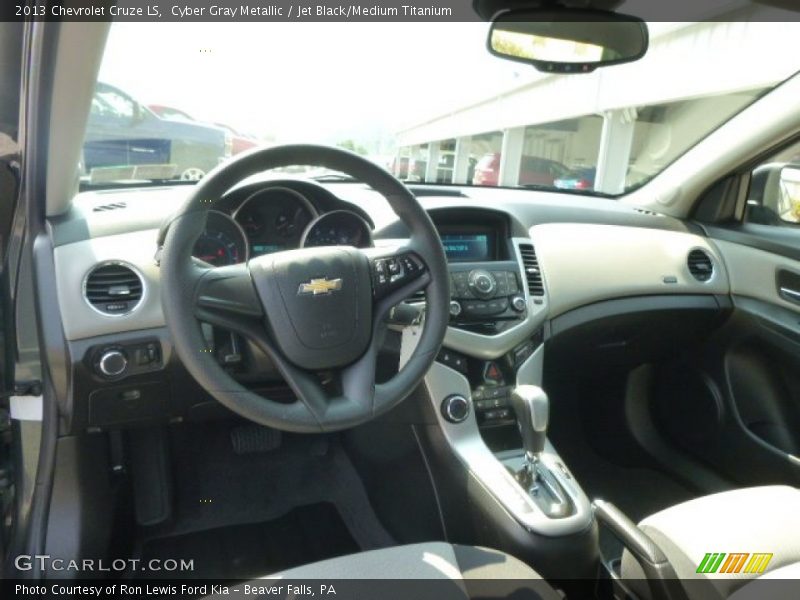 Cyber Gray Metallic / Jet Black/Medium Titanium 2013 Chevrolet Cruze LS