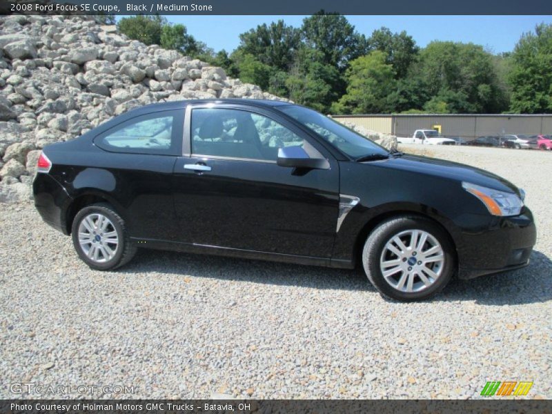 Black / Medium Stone 2008 Ford Focus SE Coupe
