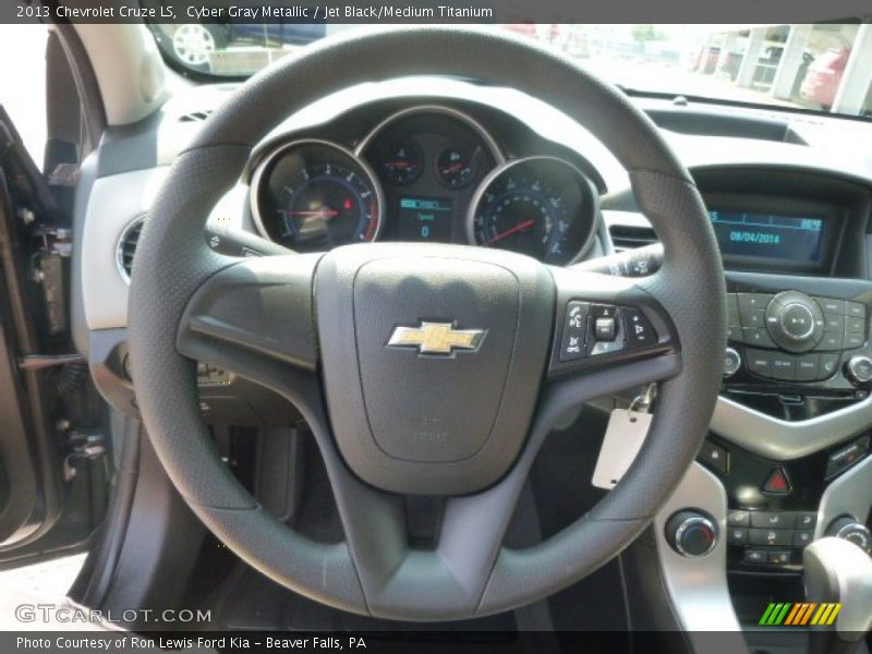 Cyber Gray Metallic / Jet Black/Medium Titanium 2013 Chevrolet Cruze LS