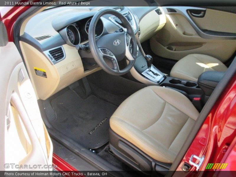 Red Allure / Beige 2011 Hyundai Elantra Limited