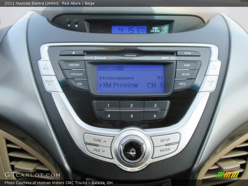 Red Allure / Beige 2011 Hyundai Elantra Limited