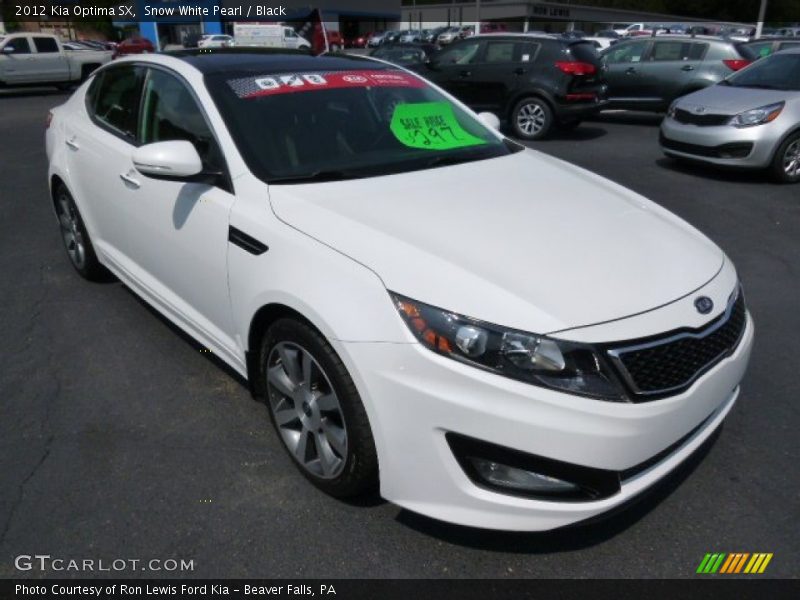 Snow White Pearl / Black 2012 Kia Optima SX