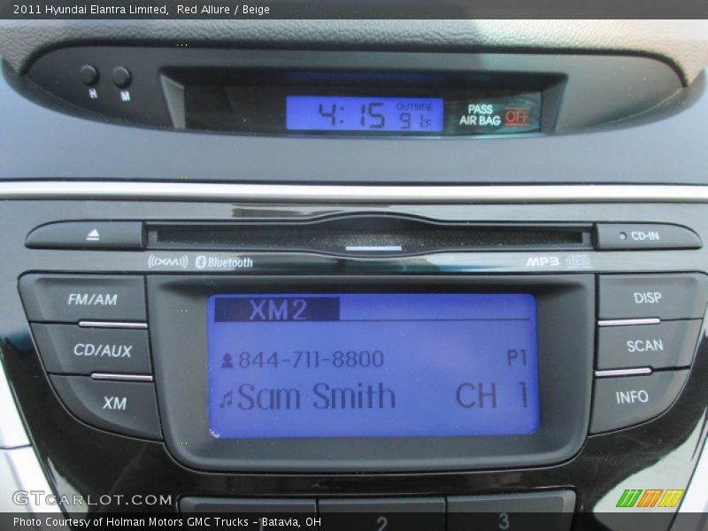 Red Allure / Beige 2011 Hyundai Elantra Limited