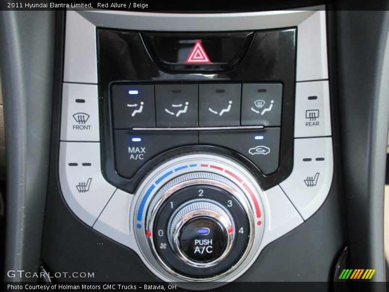 Red Allure / Beige 2011 Hyundai Elantra Limited