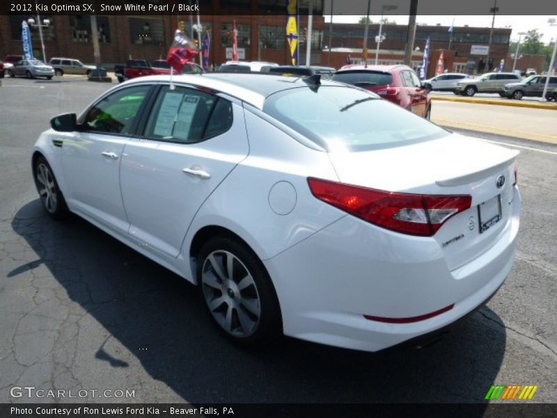 Snow White Pearl / Black 2012 Kia Optima SX