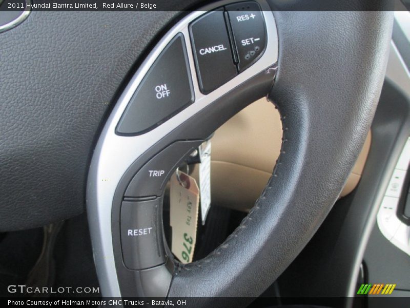 Red Allure / Beige 2011 Hyundai Elantra Limited