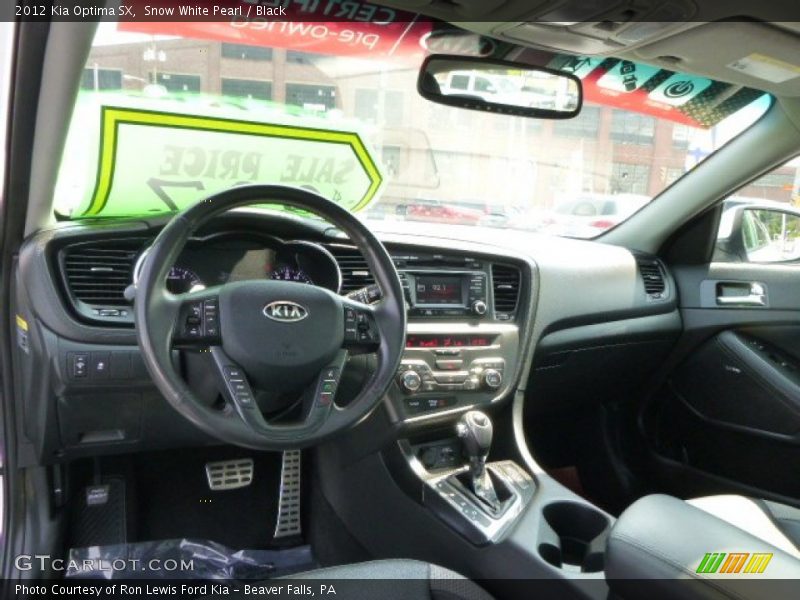 Snow White Pearl / Black 2012 Kia Optima SX