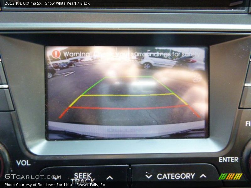 Snow White Pearl / Black 2012 Kia Optima SX