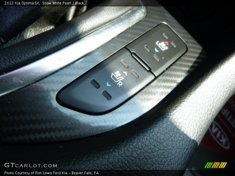 Snow White Pearl / Black 2012 Kia Optima SX