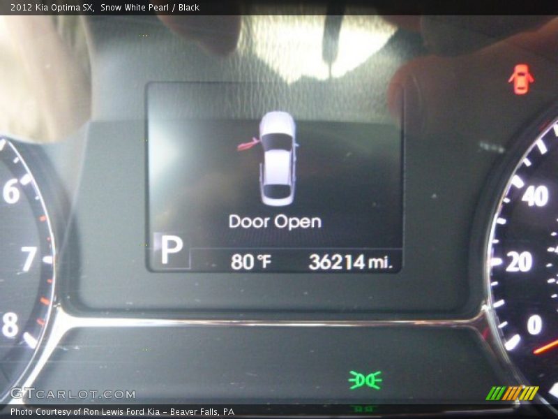 Snow White Pearl / Black 2012 Kia Optima SX