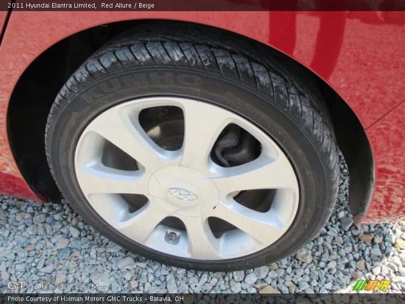 Red Allure / Beige 2011 Hyundai Elantra Limited