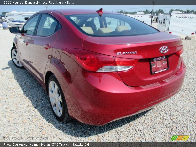 Red Allure / Beige 2011 Hyundai Elantra Limited
