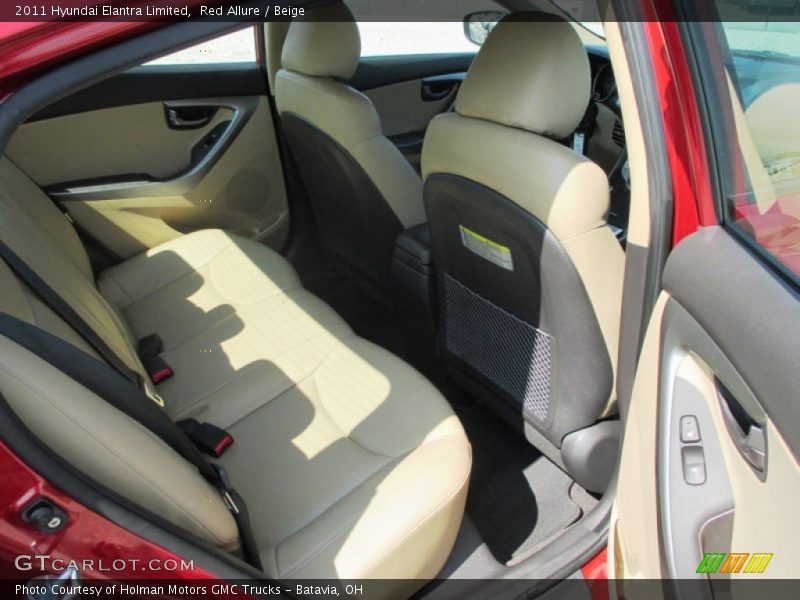 Red Allure / Beige 2011 Hyundai Elantra Limited