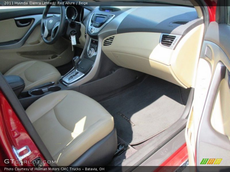 Red Allure / Beige 2011 Hyundai Elantra Limited