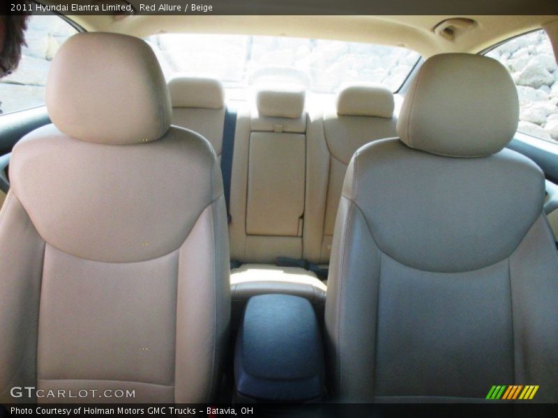 Red Allure / Beige 2011 Hyundai Elantra Limited