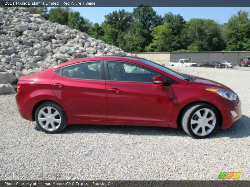 Red Allure / Beige 2011 Hyundai Elantra Limited