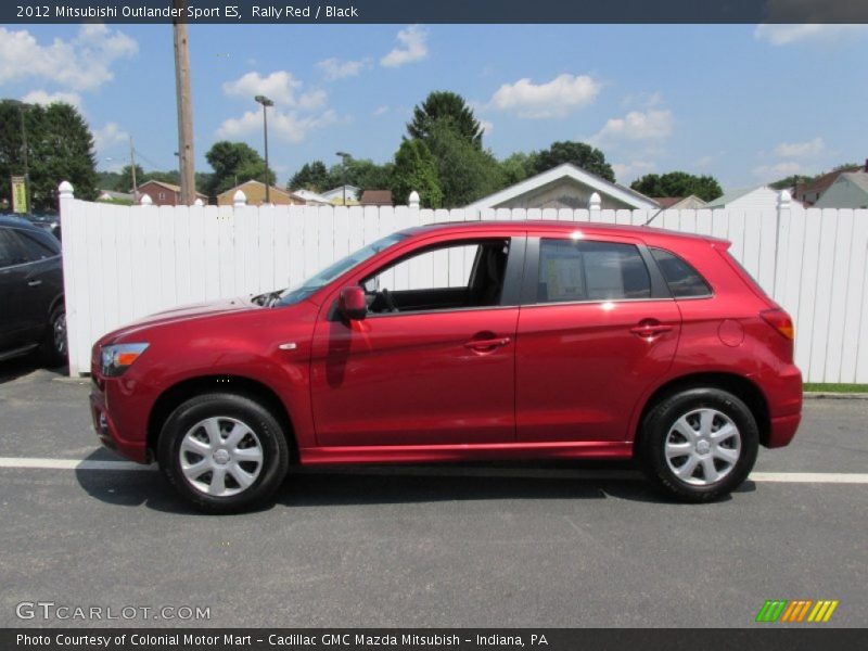 Rally Red / Black 2012 Mitsubishi Outlander Sport ES