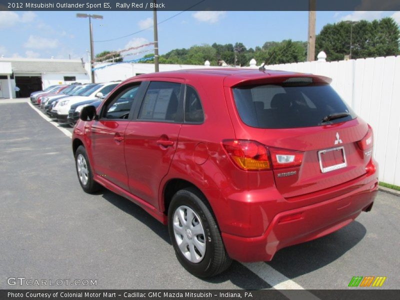 Rally Red / Black 2012 Mitsubishi Outlander Sport ES