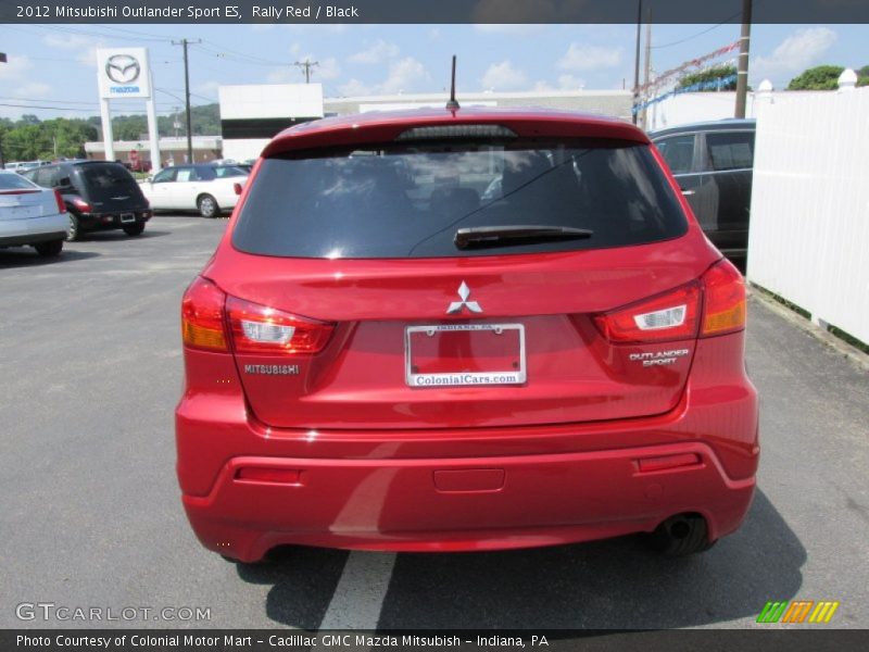 Rally Red / Black 2012 Mitsubishi Outlander Sport ES