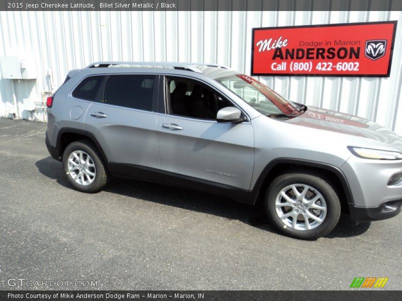 Billet Silver Metallic / Black 2015 Jeep Cherokee Latitude