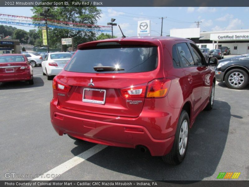 Rally Red / Black 2012 Mitsubishi Outlander Sport ES