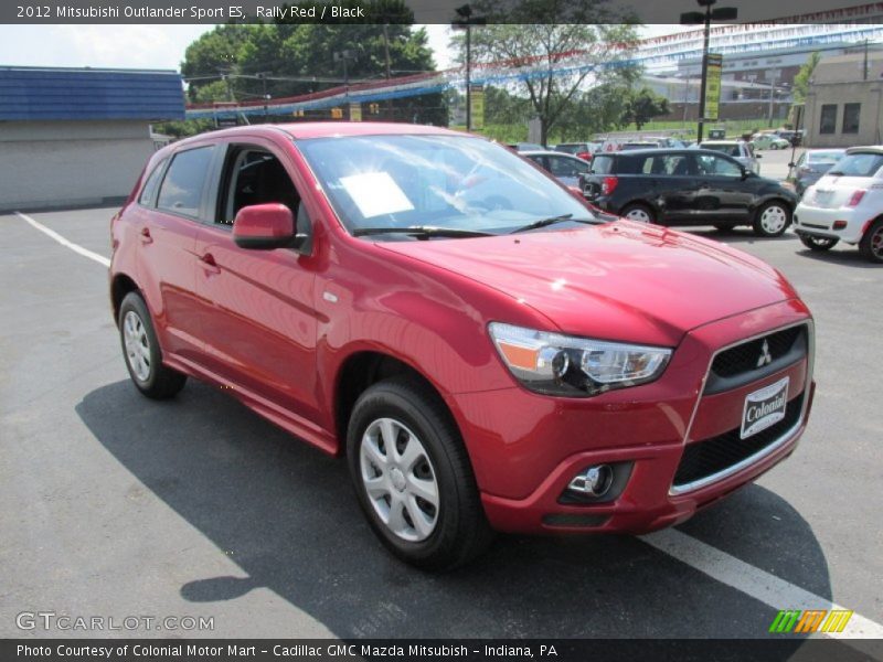 Rally Red / Black 2012 Mitsubishi Outlander Sport ES