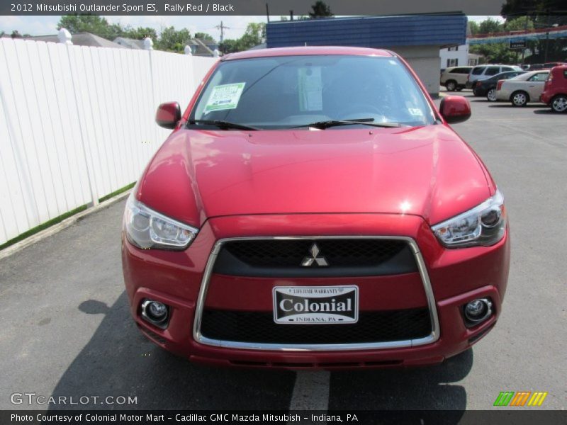 Rally Red / Black 2012 Mitsubishi Outlander Sport ES