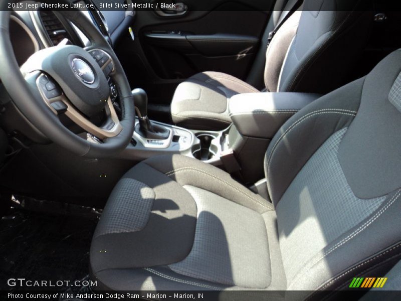 Billet Silver Metallic / Black 2015 Jeep Cherokee Latitude