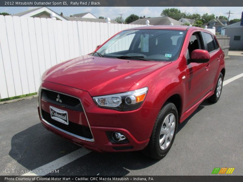 Rally Red / Black 2012 Mitsubishi Outlander Sport ES