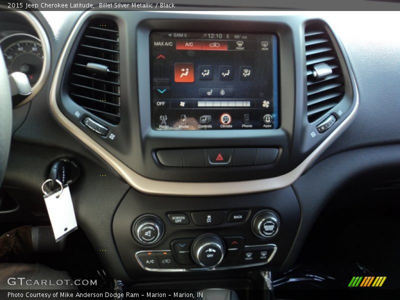 Billet Silver Metallic / Black 2015 Jeep Cherokee Latitude
