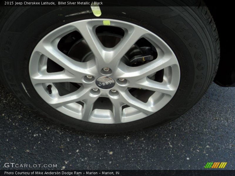 Billet Silver Metallic / Black 2015 Jeep Cherokee Latitude