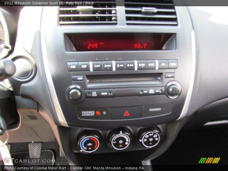 Rally Red / Black 2012 Mitsubishi Outlander Sport ES