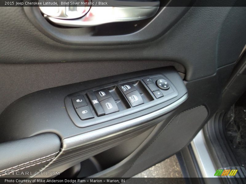 Billet Silver Metallic / Black 2015 Jeep Cherokee Latitude