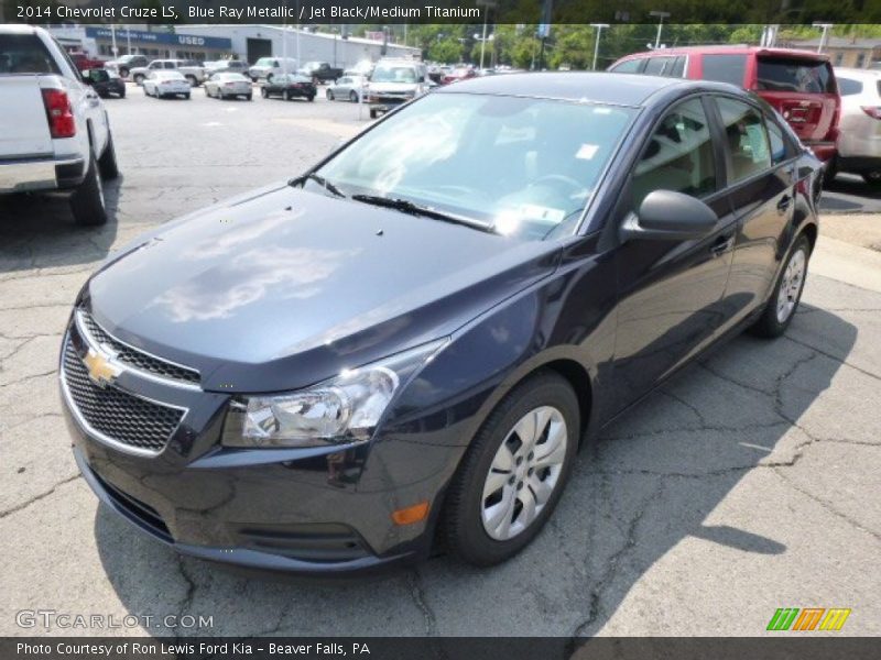 Blue Ray Metallic / Jet Black/Medium Titanium 2014 Chevrolet Cruze LS