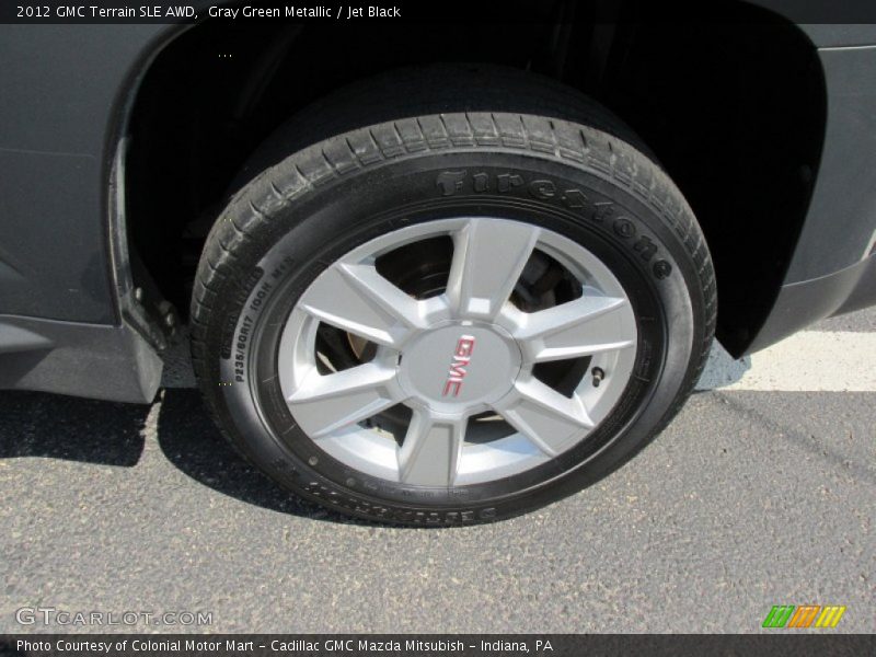 Gray Green Metallic / Jet Black 2012 GMC Terrain SLE AWD