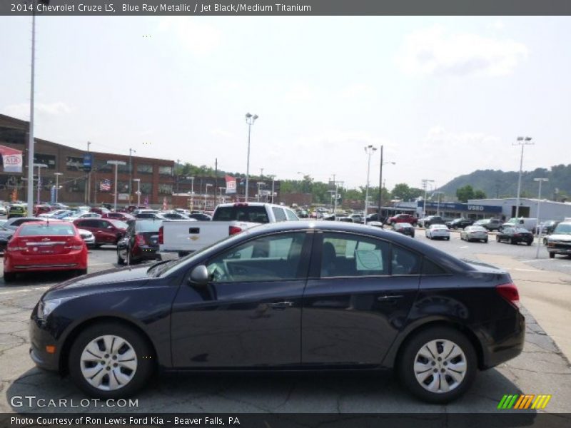 Blue Ray Metallic / Jet Black/Medium Titanium 2014 Chevrolet Cruze LS
